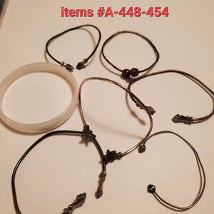 Bracelets, 7, wt.59 grams items # A-448-454.